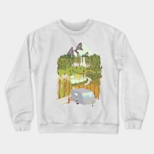 Caravan Landscape Crewneck Sweatshirt